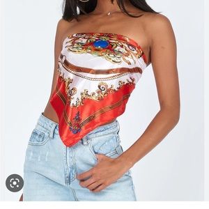 Silk shirt scarf princess Polly